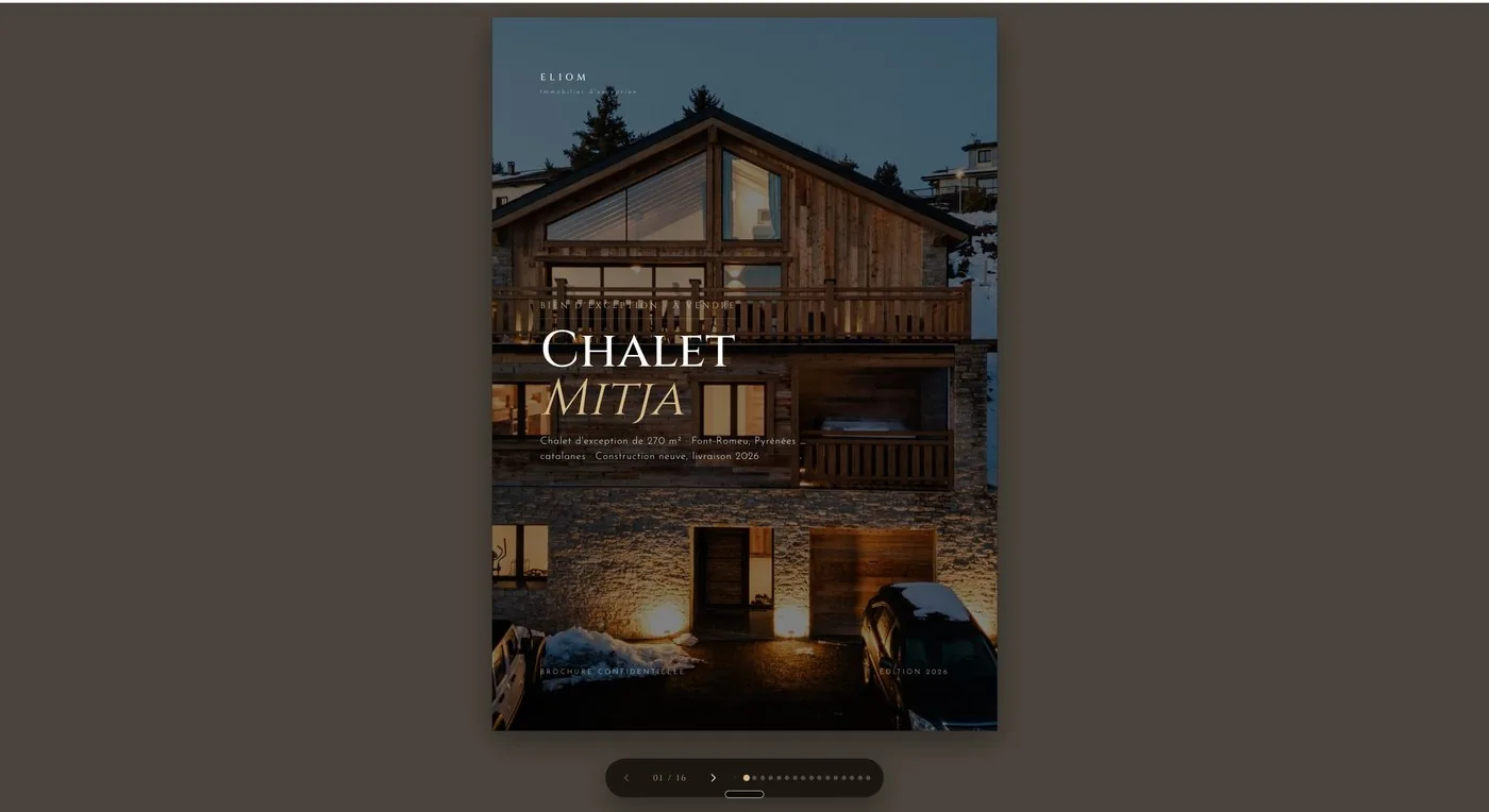 Couverture d'une brochure confidentielle Prodigio.